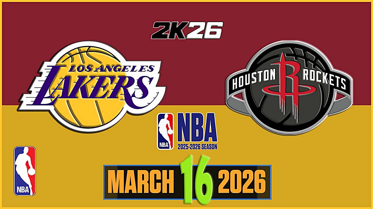 «Лейкерс» против «Рокетс» | Обзор 4-й четверти НБА | 16 марта 2026 г. | NBA 2K26 |