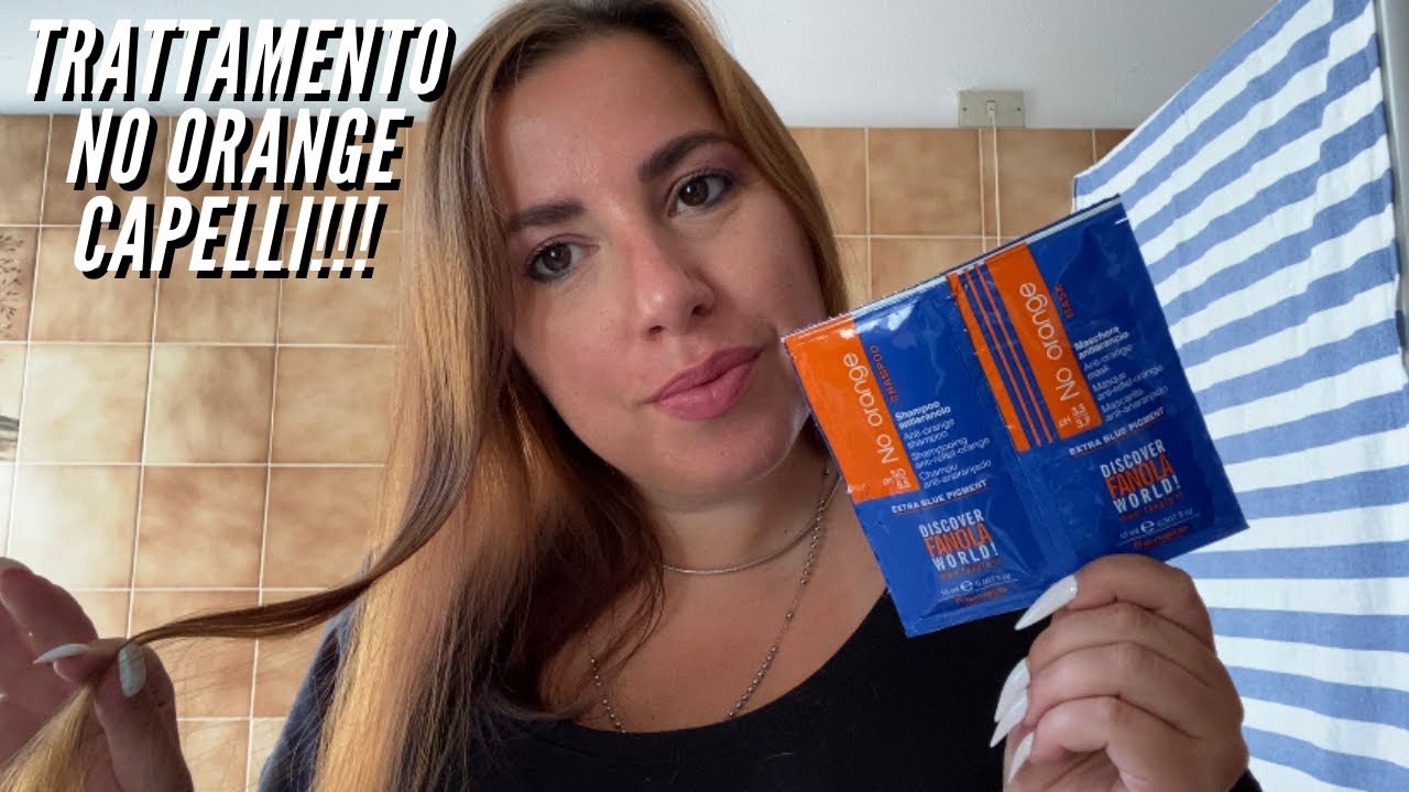FACCIO IL TRATTAMENTO CAPELLI ANTI ARANCIONE!!! Shampoo e Maschera BLU di Fanola • Funziona?!?