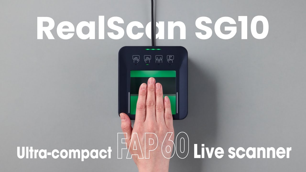 RealScan SG10 | Redefining Excellence | Ultra-compact FAP60 Live Scanner | Xperix