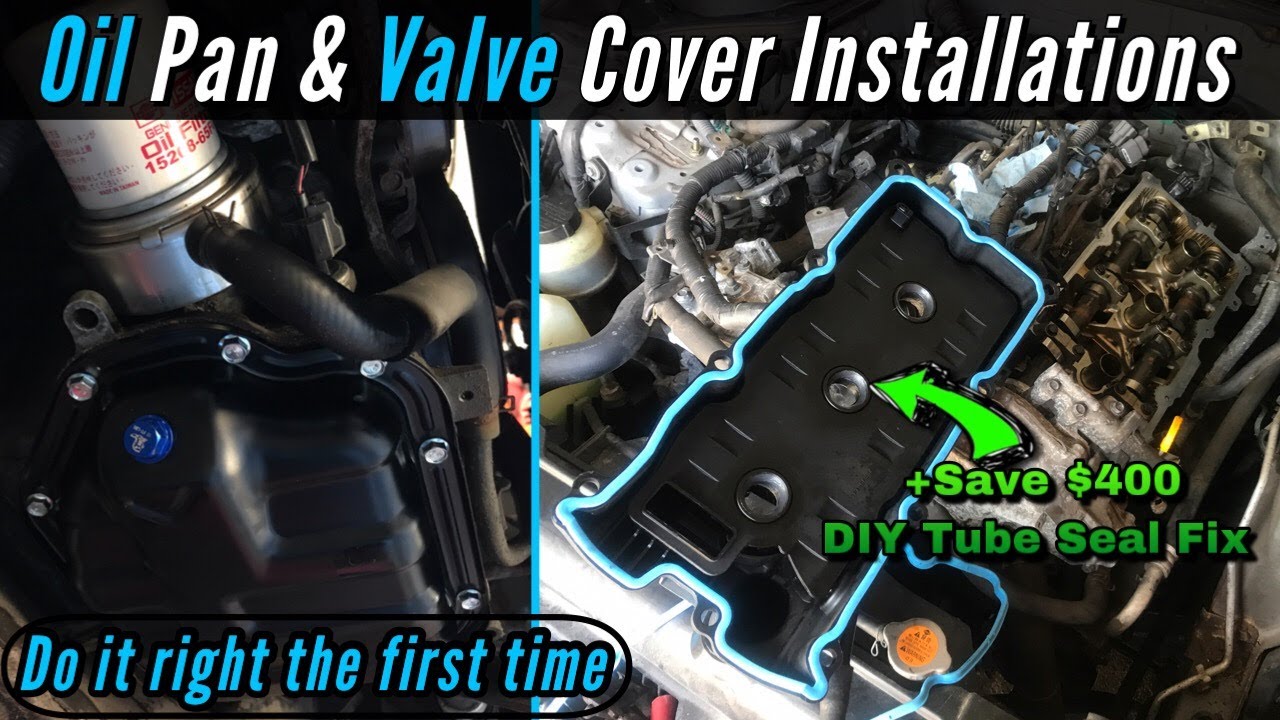 Build Update +How to PROPERLY Install A Nissan 350z Oil Pan/Valve Cover Gasket & DIY  Tube Seal FIX