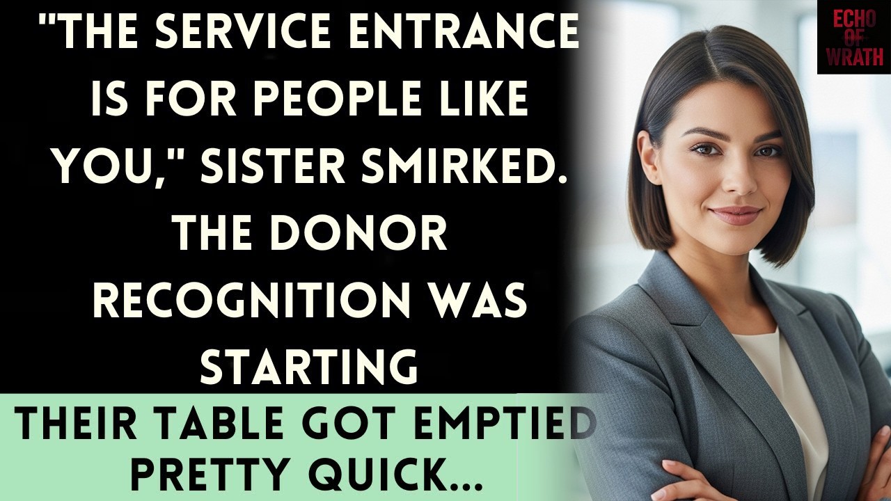 During The Charity Gala, They Made Me Use Staff Entry—Not Knowing I'm The Main Donor