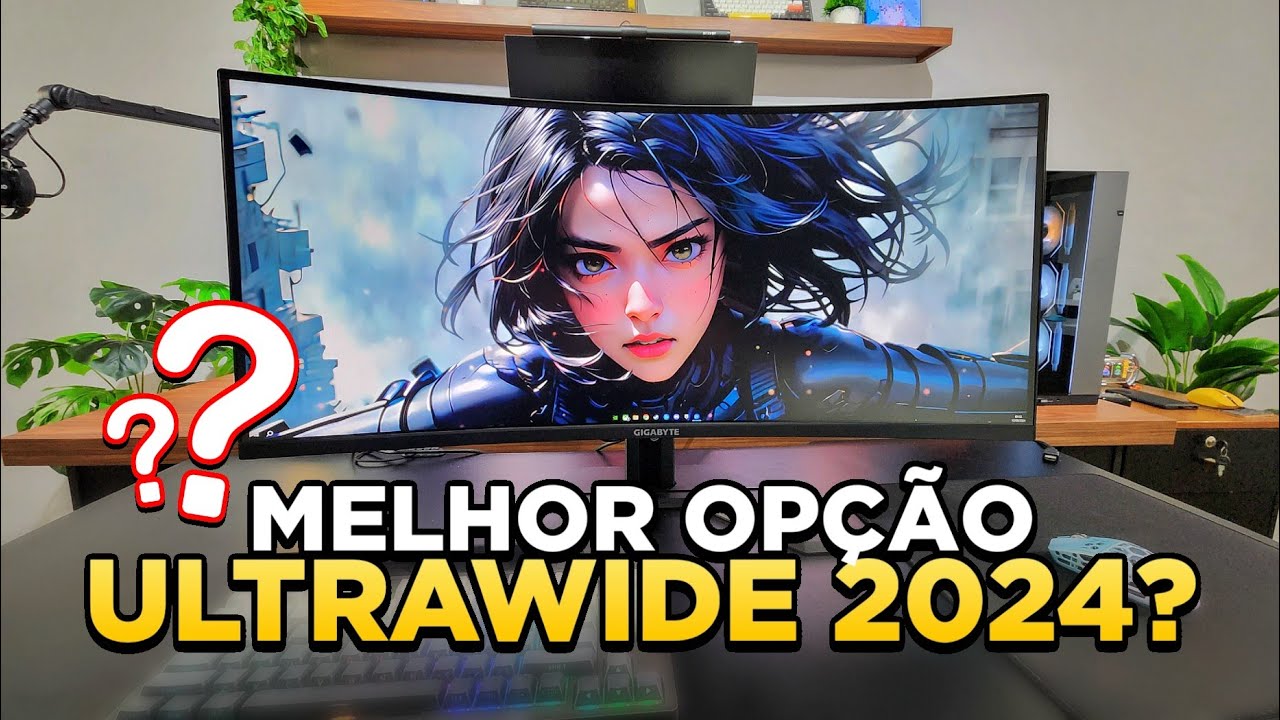 MELHOR MONITOR GAMER CURVO PARA 2024? QUADHD, 120Hz e 34 polegadas! - Gigabyte GS34WQC