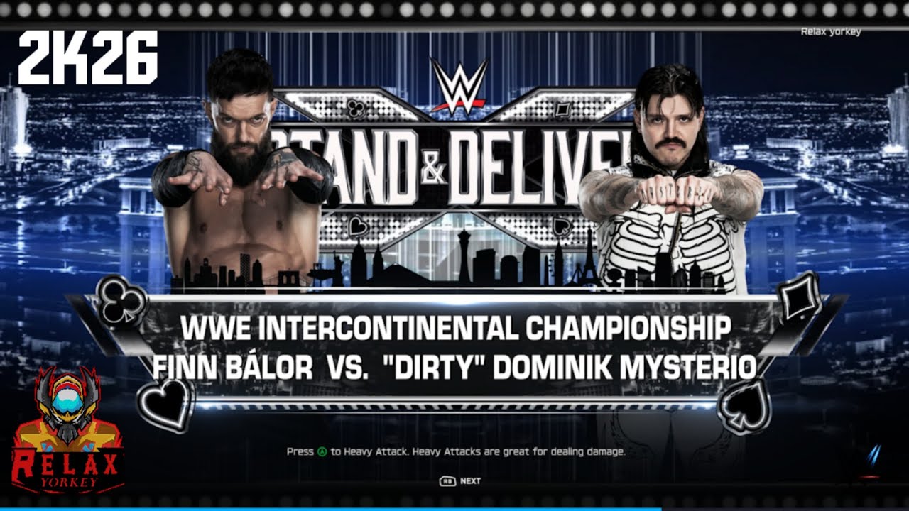 WWE Finn Balor Vs Dominik Mysterio (2k26) 