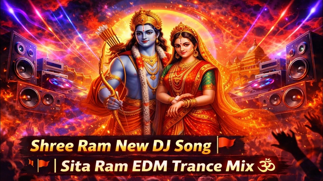 Shree Ram New DJ Song 🚩| Sita Ram EDM Trance Mix 🕉️