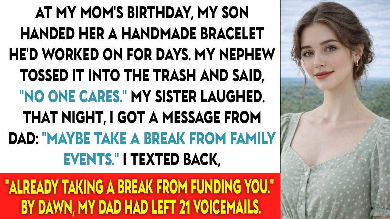My Nephew Threw Away The Gift My Son Made For My Mother On Her Birthday And Said