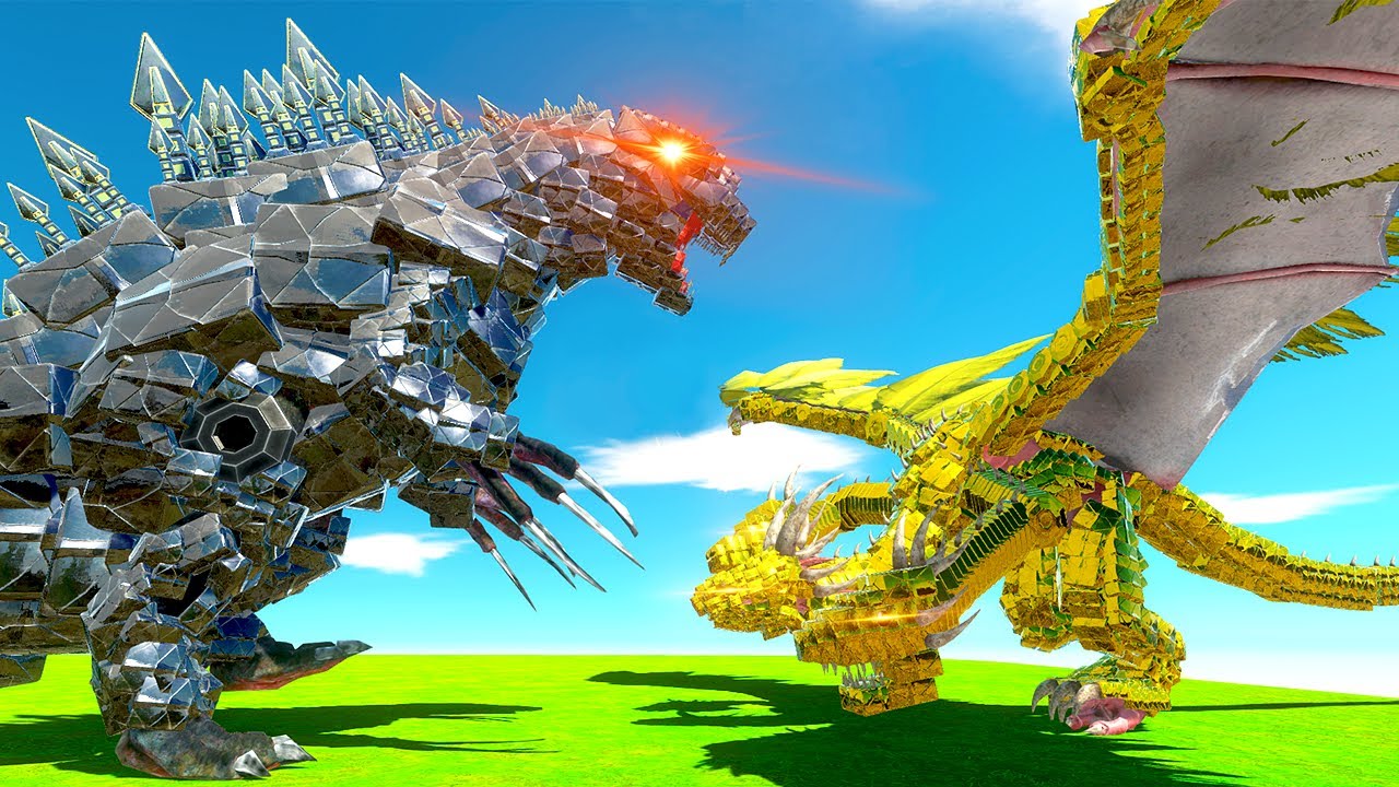 КОРОЛЬ ГИДОРА сражается с ГОДЗИЛЛОЙ — Animal Revolt Battle Simulator