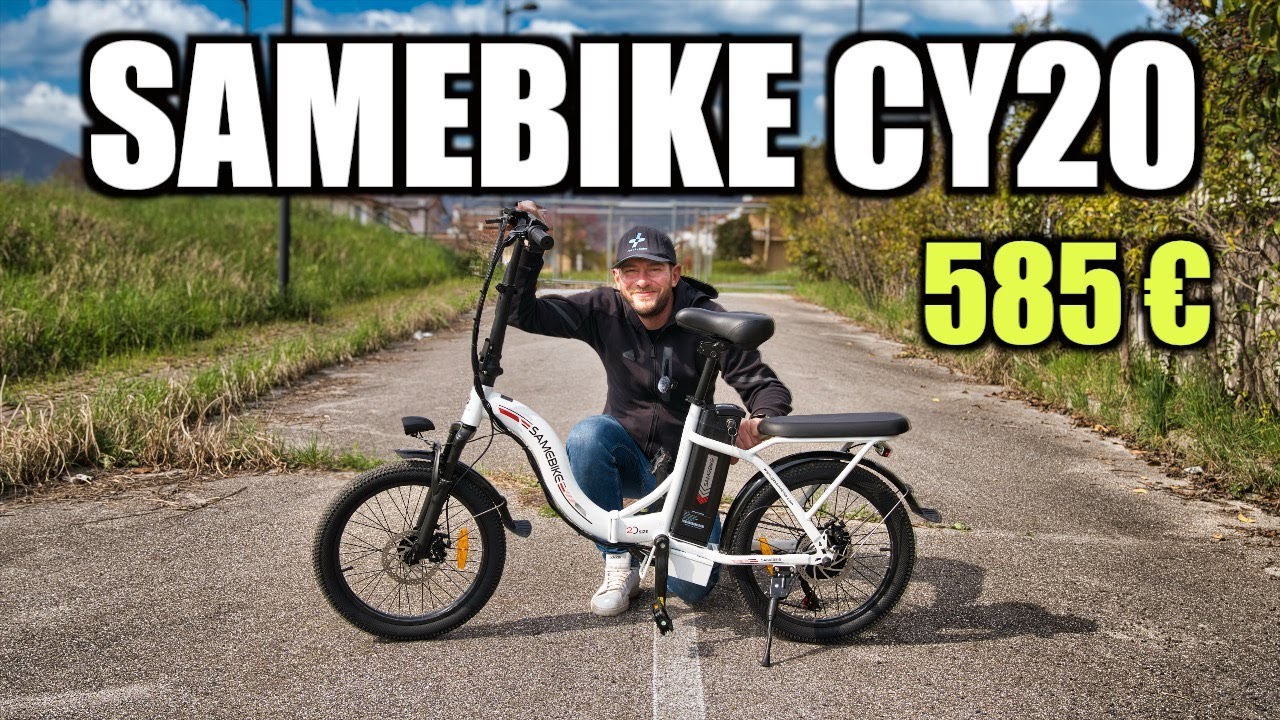 Bici Elettrica PERFETTA per CITTÀ e STERRATO ! Potente, Sicura e Veloce ! SAMEBIKE CY20