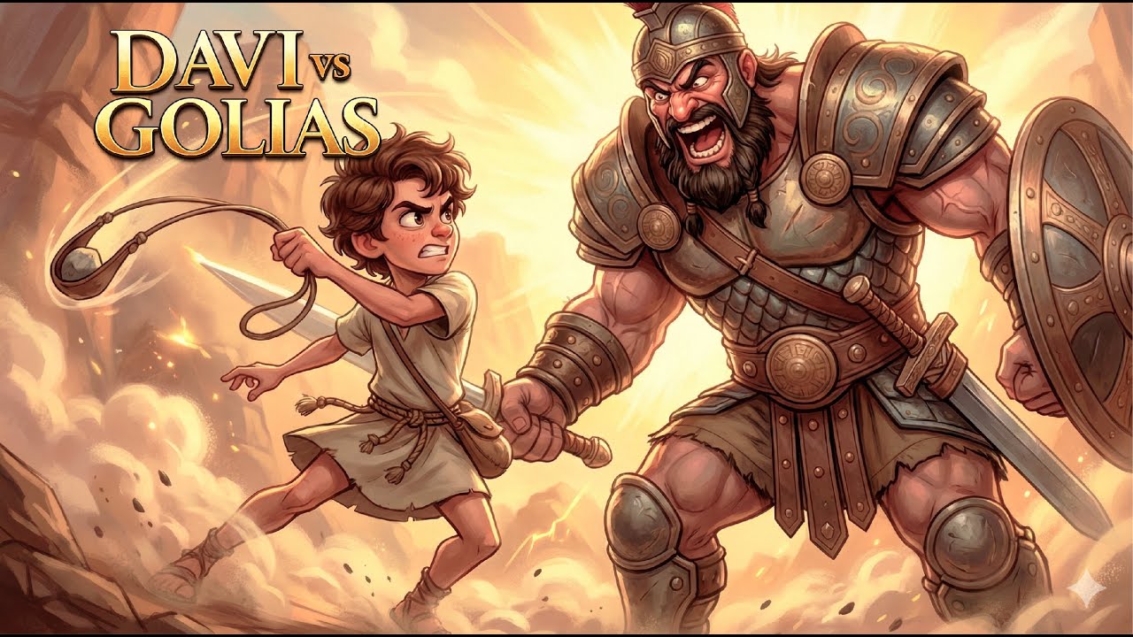 DAVI vs GOLIAS – Quando a Fé Derruba Gigantes | História Bíblica