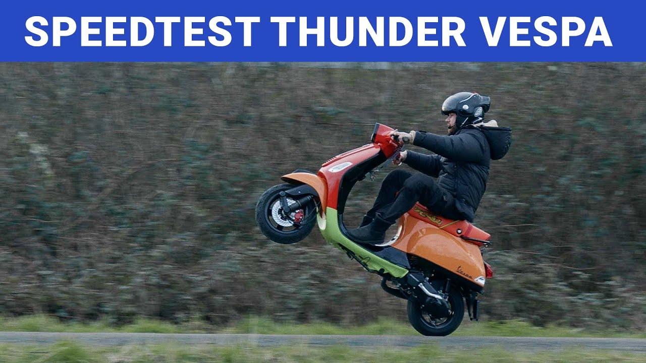 MOTORTELLER SPEEDTEST THUNDER VESPA | VOL GAS MET JOEY