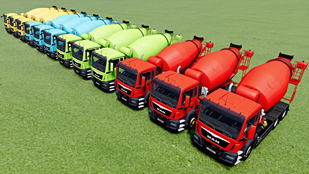 Transport with COLORS - CRASH TEST with MAN TRUCKS | Downhill Rush – BeamNG.Drive