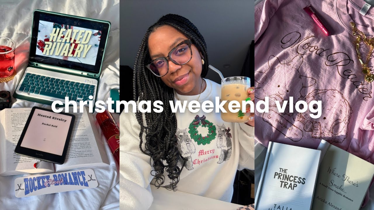 christmas weekend vlog ♡ | braids update, heated rivalry talks, wrapping presents, christmas haul 