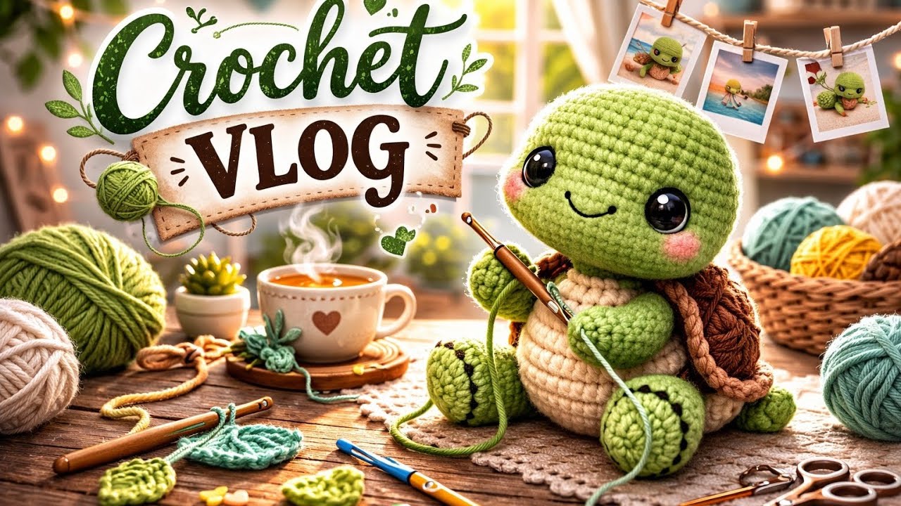 Turtle Crochet Vlog! | Crochet Vlog | Market prep