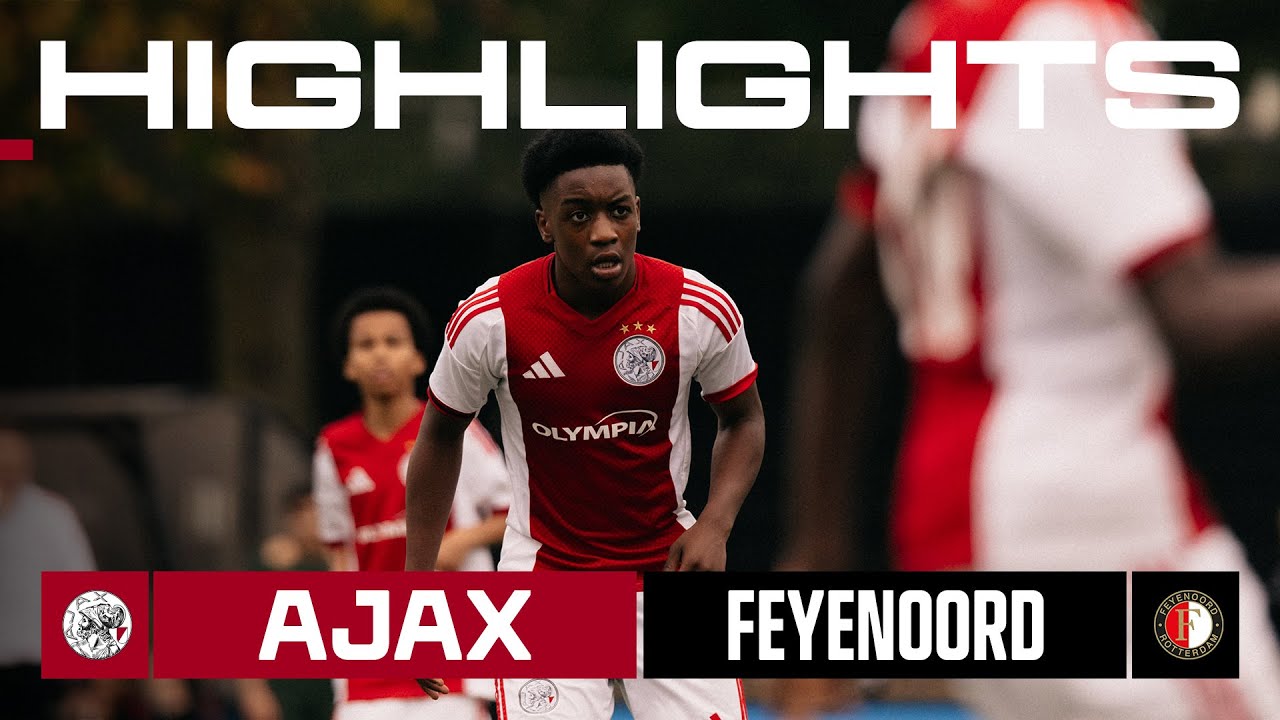 Wonderful goals from Moeijed Abdalla! 👁️ | Highlights Ajax O14 - Feyenoord O14