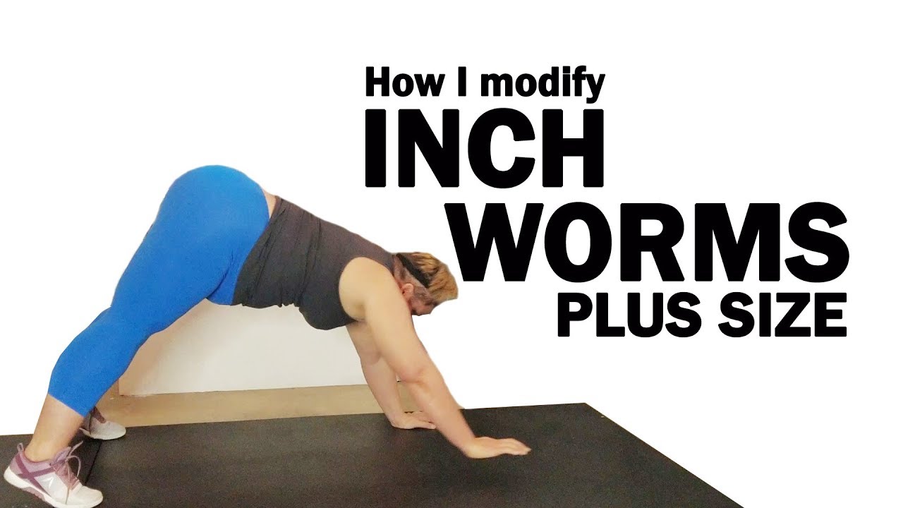 How to modify an inchworm plank - plus size - 80 Day Obsession