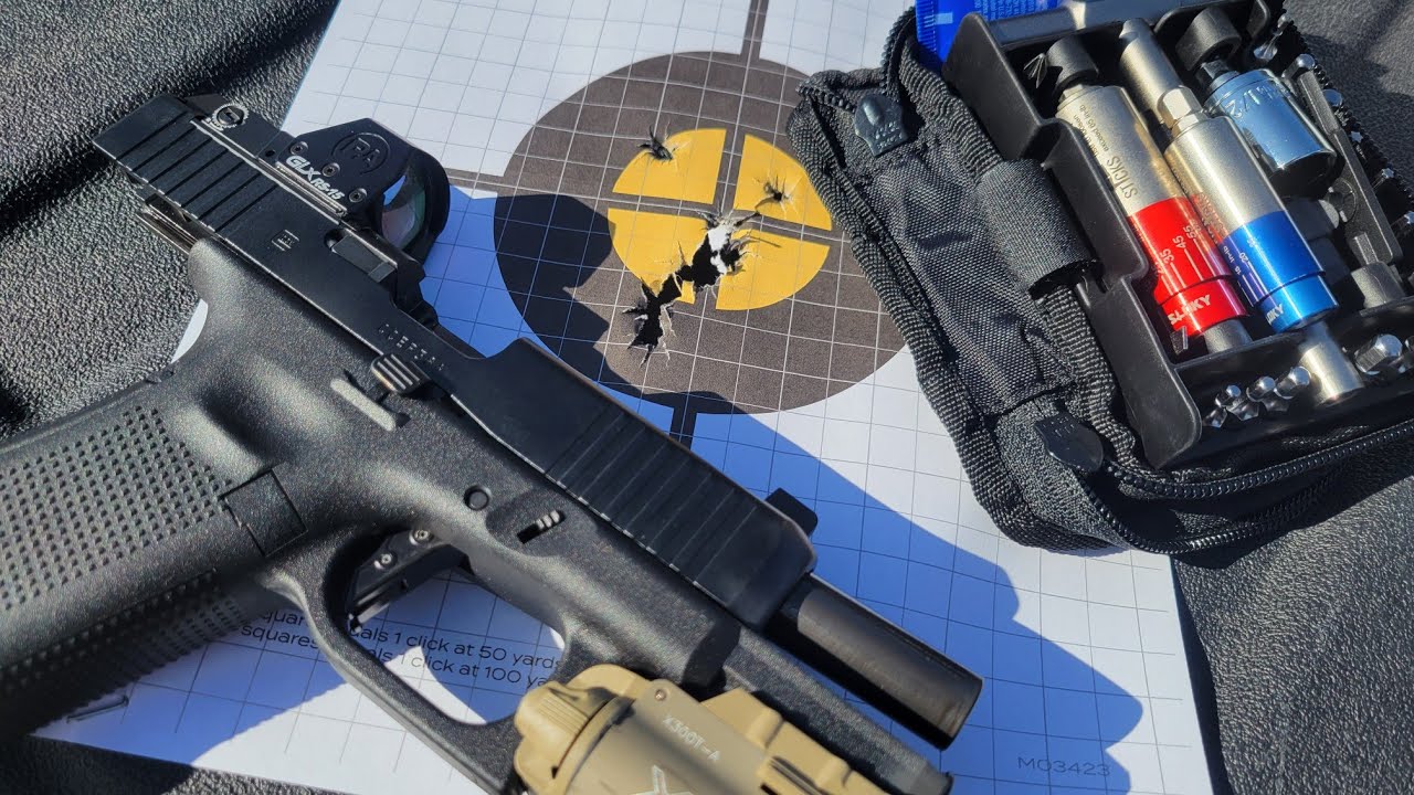 Zero your pistol red dot. The distance doesn't matter.