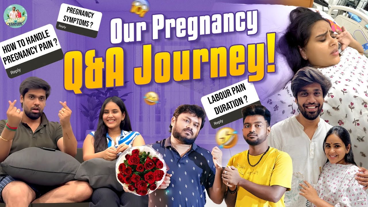 Aswath & Kanmani Pregnancy Journey Q&A 👶🏻 | Pregnancy Pain | Symptoms | 18 hrs Labour Pain