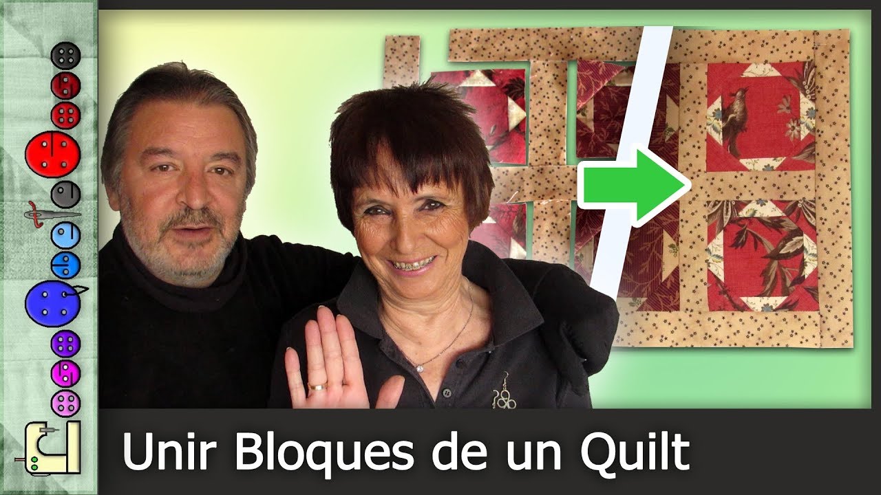 Cómo unir Bloques de un Quilt (Patchwork) [Tutorial]