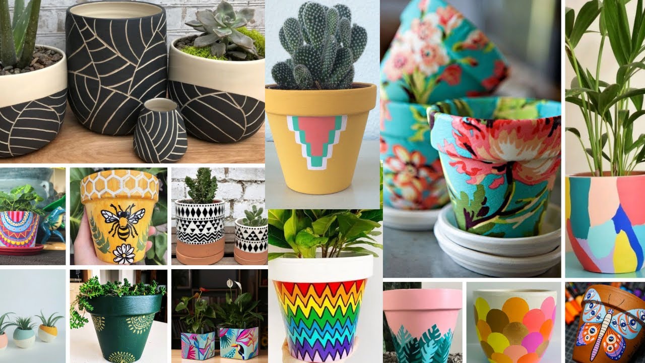 Easy Pot Painting ideas | Pot Painting design ideas | Part 3 | Painting Pot Gallery