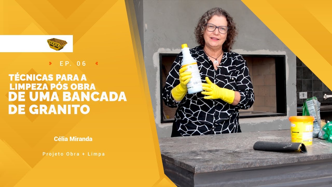 Técnicas para a Limpeza Pós-Obra de uma bancada de granito