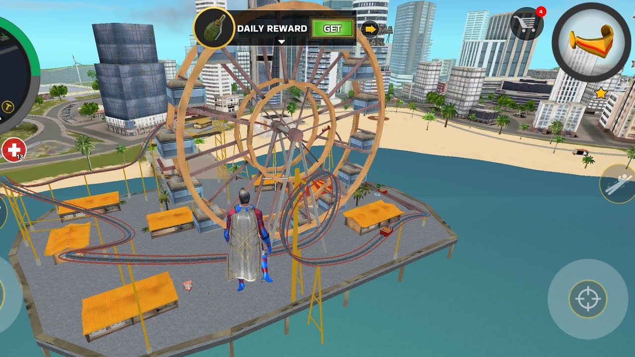 Rope hero vice Town 2 de lunapark a gittim