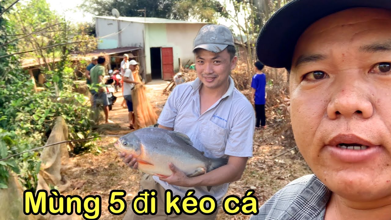 Bữa nay mùng 5 Tết mấy anh em kéo cá sang hầm. Xã Tân an tỉnh đồng Nai 