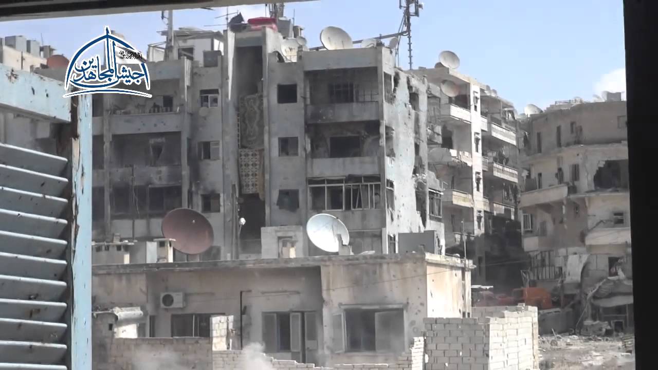 حلب حي العامرية اشتباكات بين الجيش الحر و قوات النظام 15 11 2014