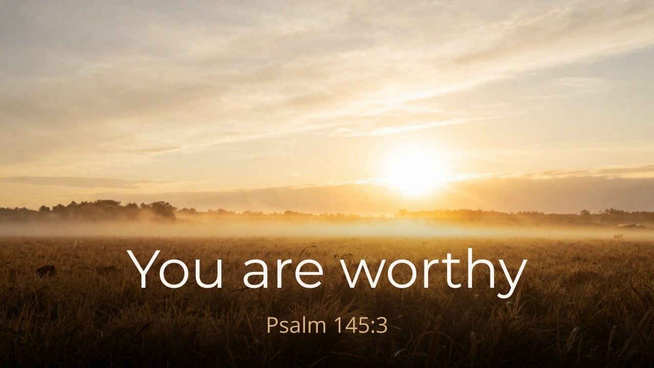 You are worthy | Country Worship Song | Lyric Video | Faith-filled Notes