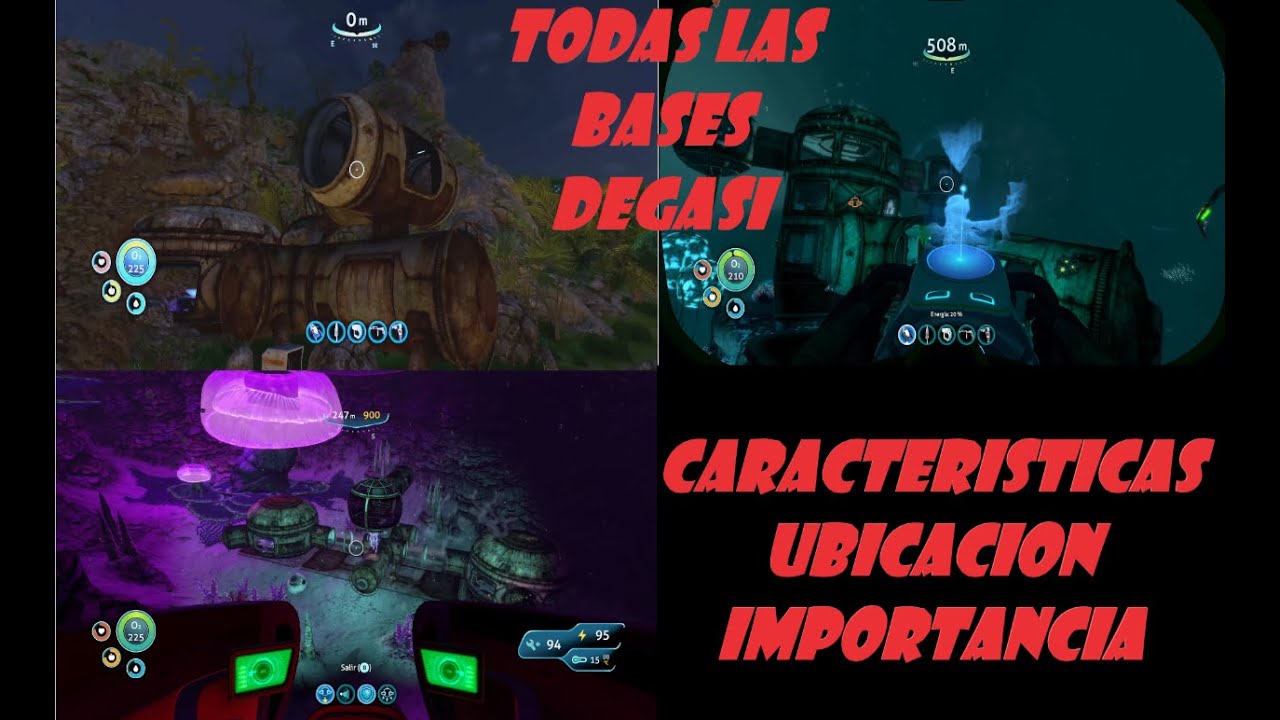 TODAS LAS BASES DEGASI/SUBNAUTICA