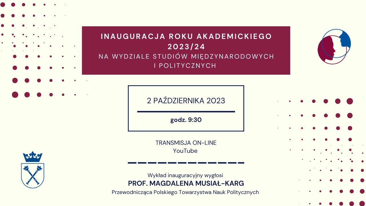 Inauguracja roku akademickiego 2023/2024 na Wydziale Studiów Międzynarodowych i Politycznych UJ