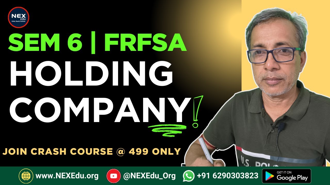 Holding Company Class 1 | BCom Sem 6 #frfsa  | #calcuttauniversity