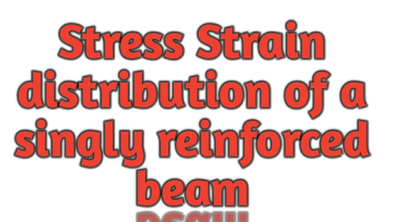 Stress strain distribution of a singly reinforced beam