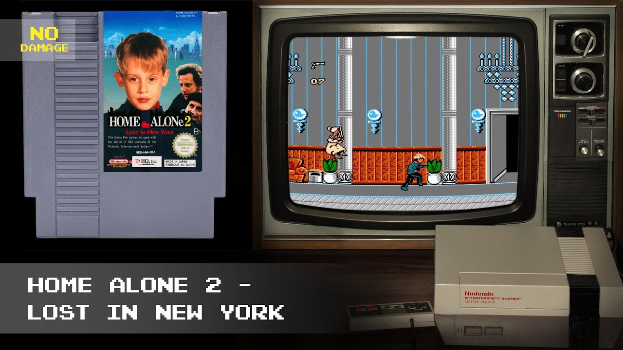 Home Alone 2: Lost in New York NES - Flawless Gameplay Walkthrough - No Damage Run