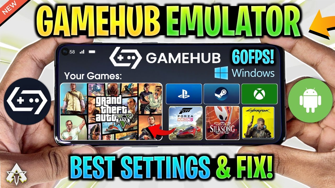НОВЫЙ 🔥 ЭМУЛЯТОР GAMEHUB ДЛЯ ANDROID. ЛУЧШИЕ НАСТРОЙКИ: РЕШЕНИЕ ВСЕХ ПРОБЛЕМ! ИСПРАВЛЕНИЕ ЗАДЕРЖЕ...