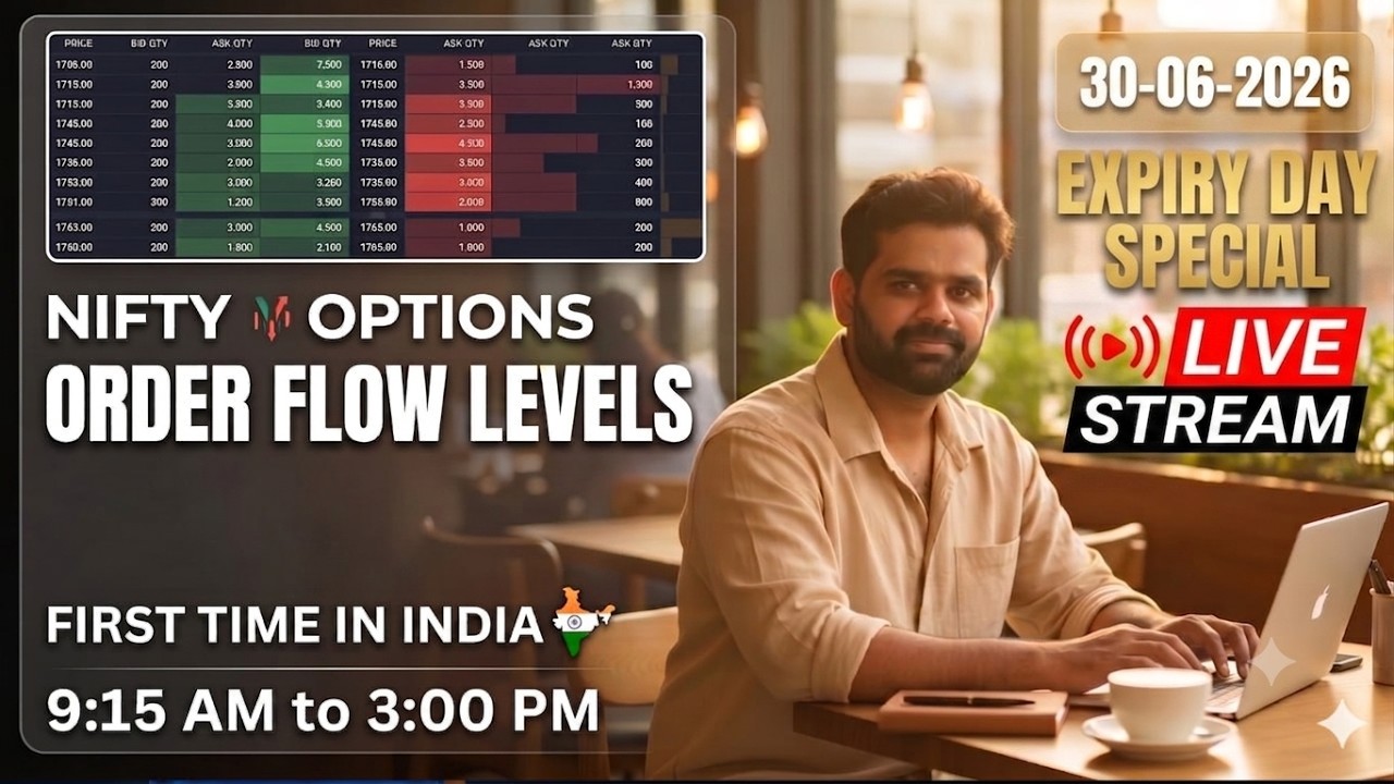 Options trading Nifty 50 , order flow analysis Live Stream || #nifty |30-06-2026