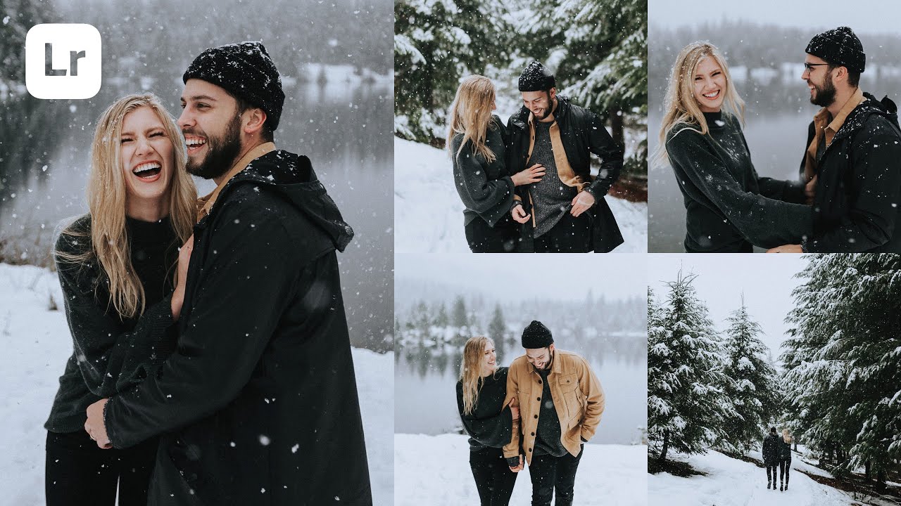 Creamy + Soft Winter Couple Shoot | Watch us Edit using Seasons Lightroom Presets