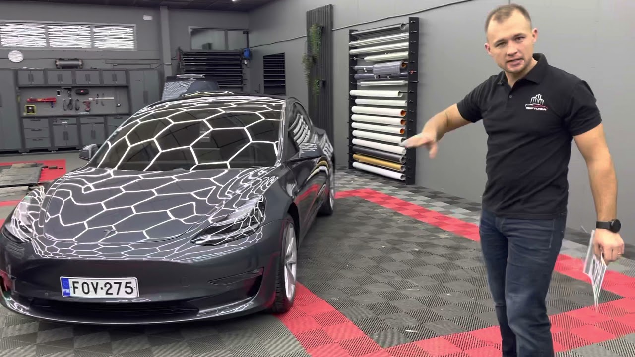 Tesla Model 3 PPF kalvo & Chromedelete & Tummennukset & Keraaminen pinnoite