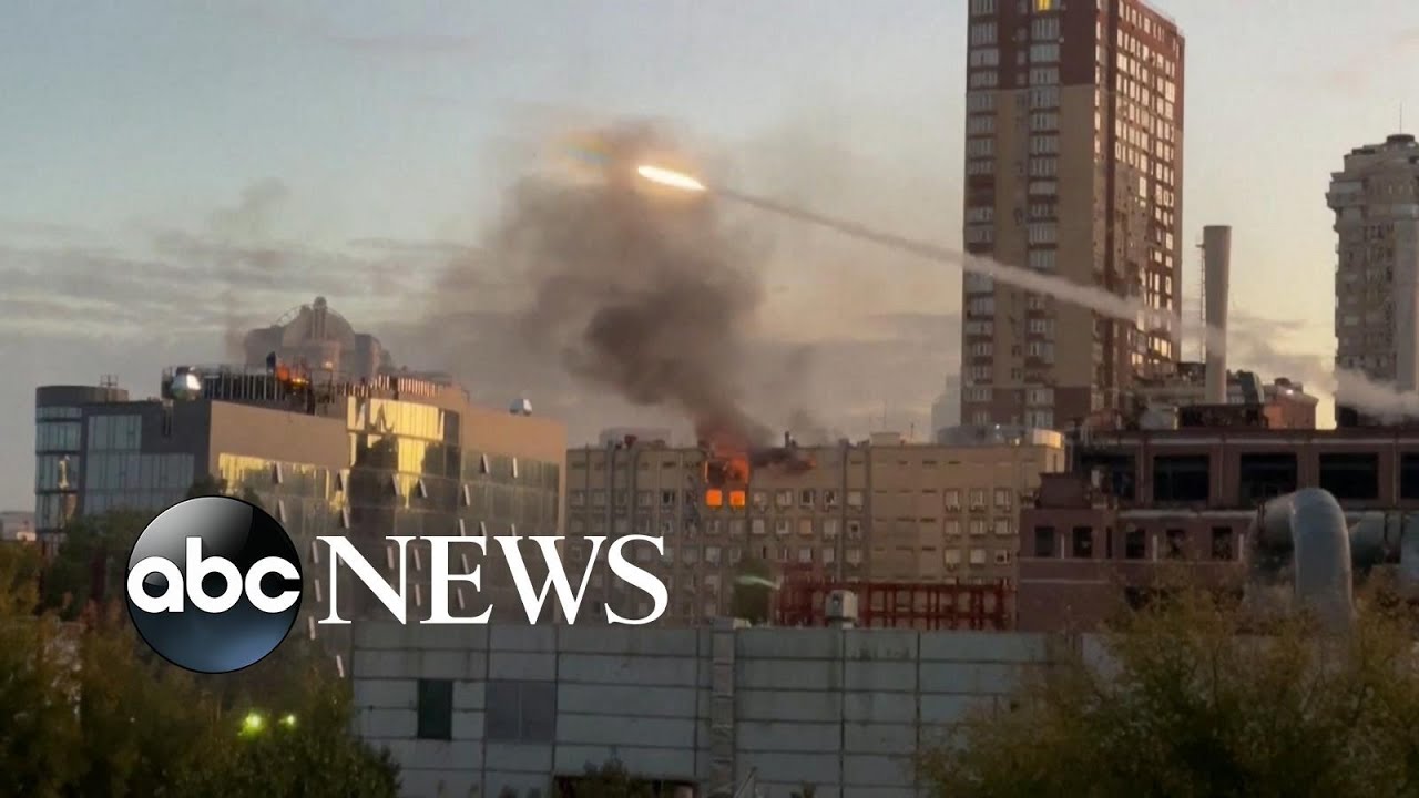 Overnight drone strikes rock Kyiv l GMA