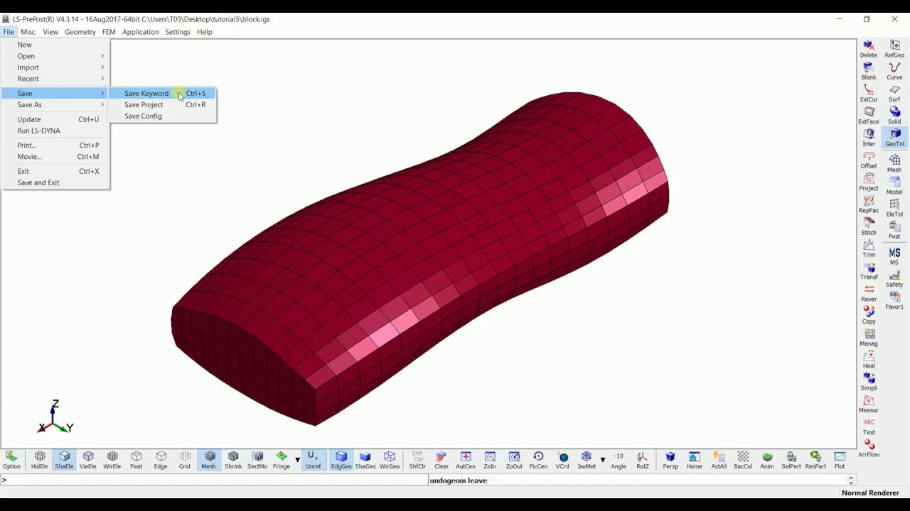 LS-PrePost_Web-Tutorial:2-5-block-mesher