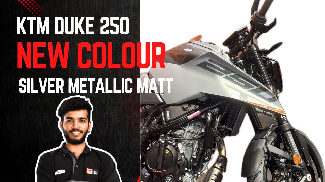 KTM DUKE 250 NEW COLOUR | SILVER METALLIC MATT | New Duke 250 Grey Colour | KTM Marathahalli 