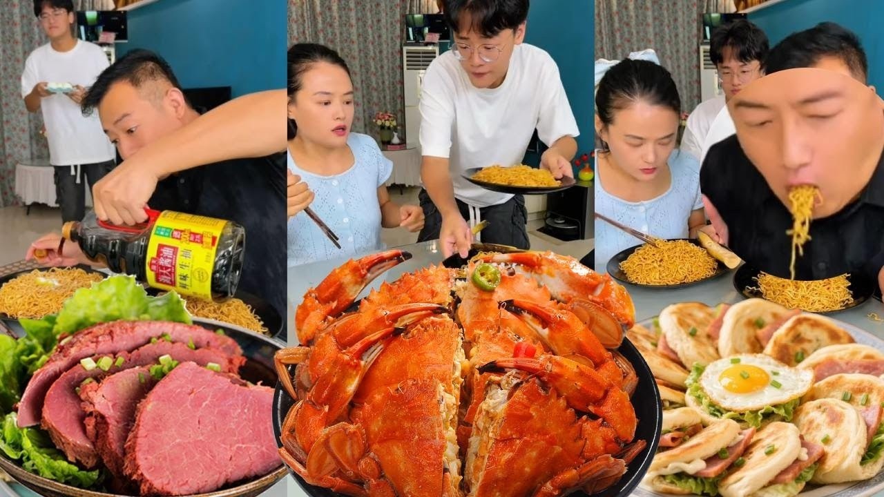 蠢老公在我面里狂加料？儿子眼疾手快秒换碗，看他吃下特制面条表情裂开！【香香和霍霍】