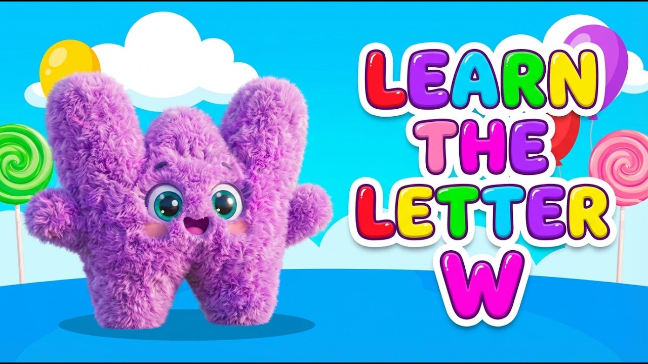 Learn the Letter W | W is for Waffle, Water & Whale 🧇🐳 | ABC for Kids