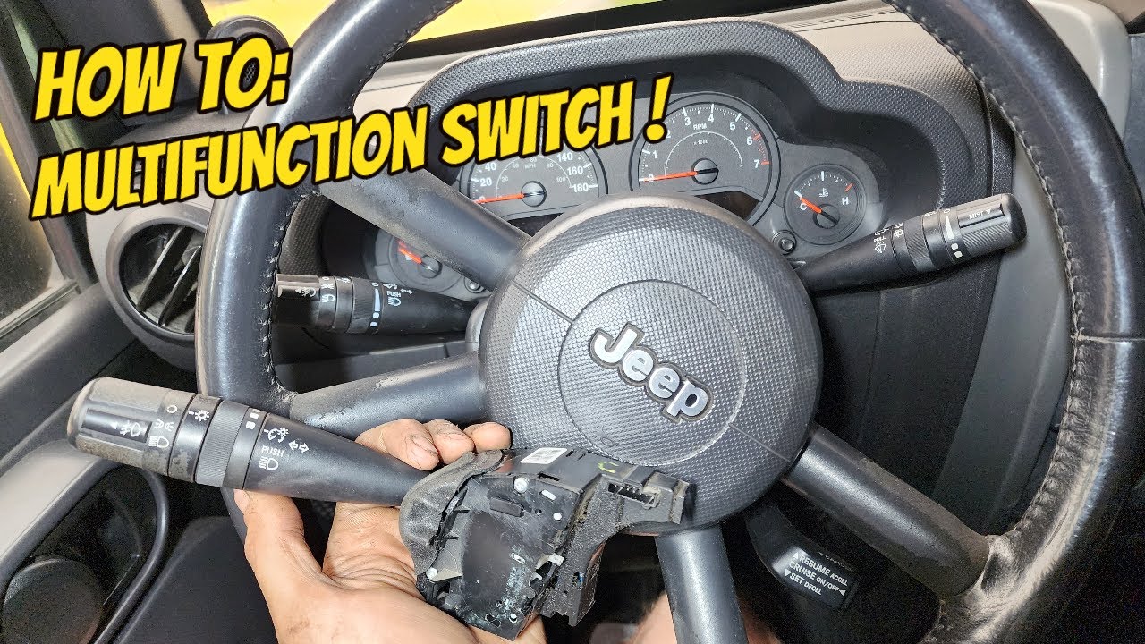 ИНСТРУКЦИЯ: Замена переключателя указателей поворота Jeep Wrangler JK!