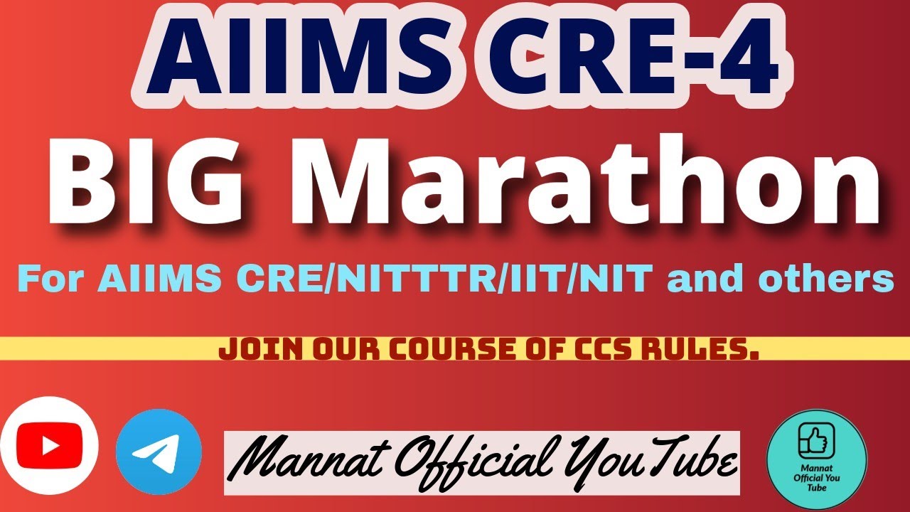 AIIMS CRE BIG MARATHON 🔥🔥 #ccsrules #aiimscre #marathon 
