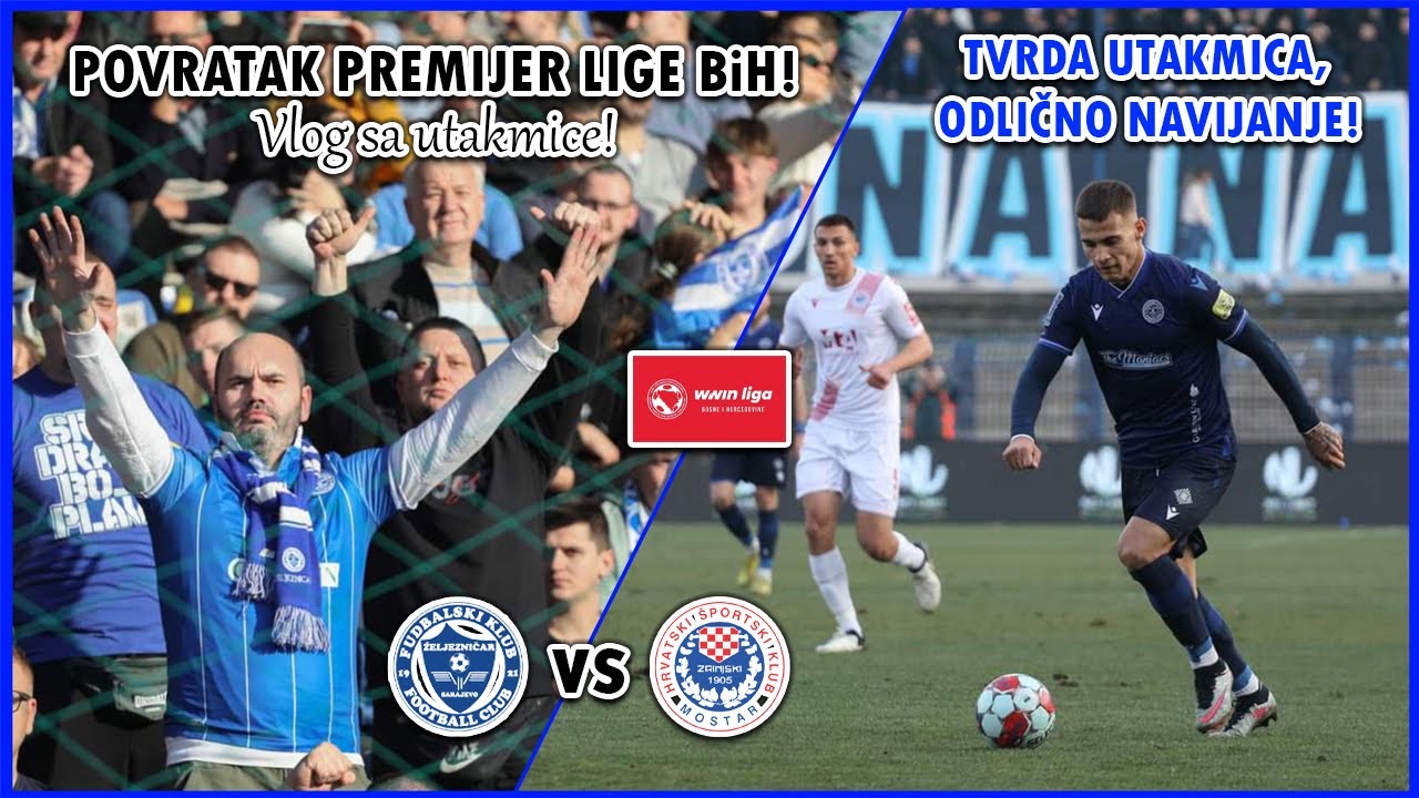 TVRDA UTAKMICA NA GRBAVICI! PREMIJER LIGA BiH SE NASTAVLJA! | Željezničar - Zrinjski Vlog 🔵⚪