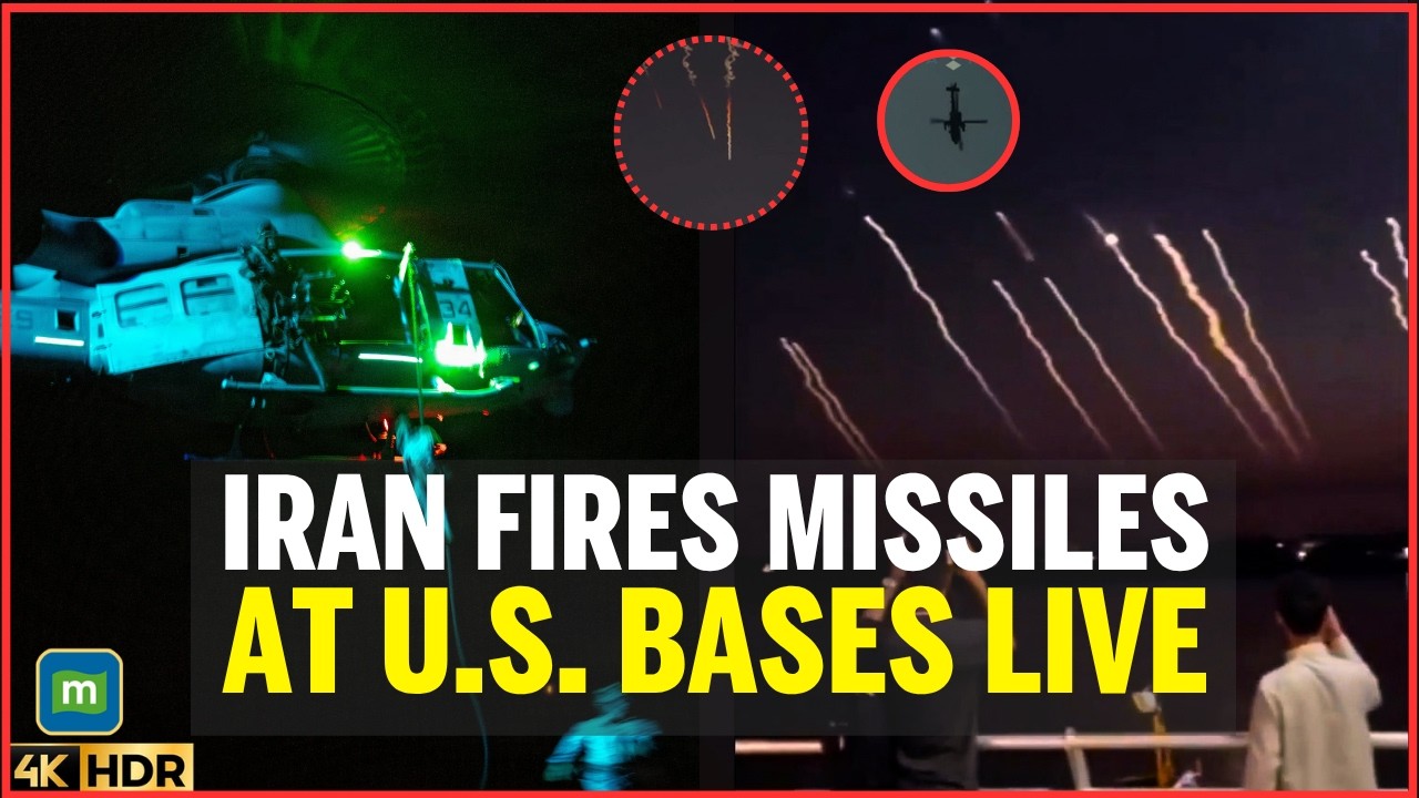 LIVE: IRAN FIRES MISSILES AT U.S. Bases; CENTCOM Launches Strikes On IRGC, Trump Vows Retaliation