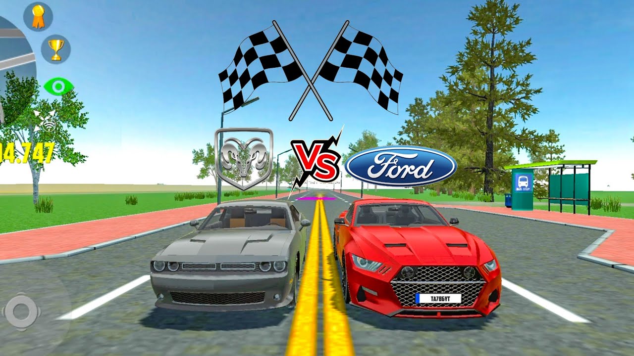 Car Simulator 2 | Dodge VS Ford | Challenger VS Mustang GT | Race & Top Speed | Android Gameplay