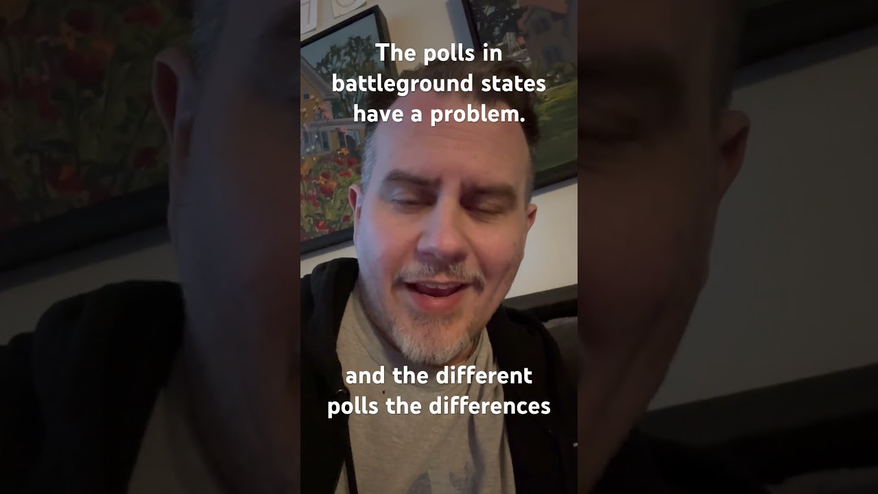 Data science meets politics. Nate Silver pointed out a problem with polls in the background states.