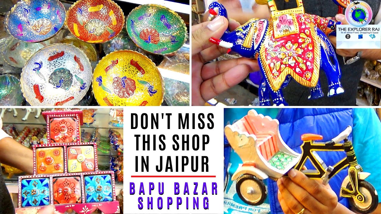 JAIPUR SHOPPING | BEST SHOP FOR GIFTS AND HANDICRAFTS | BAPU BAZAR JAIPUR