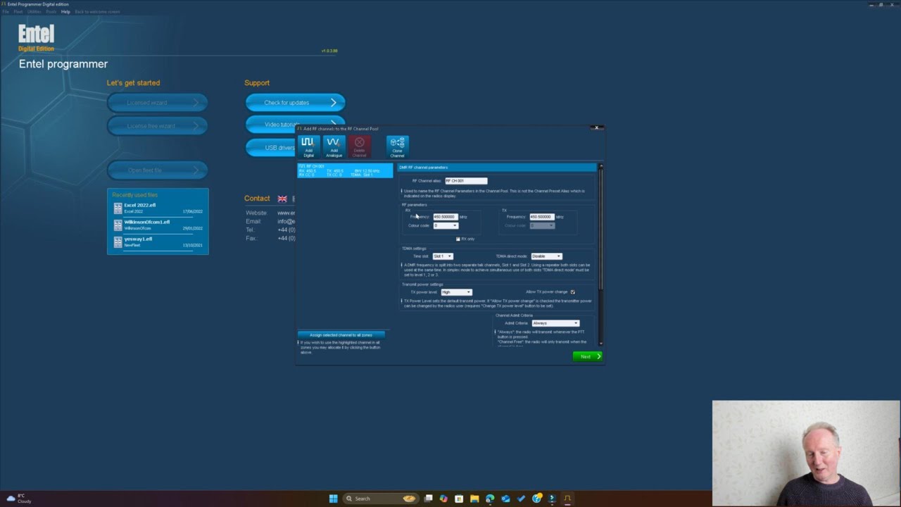 Entel Radio Programming Software