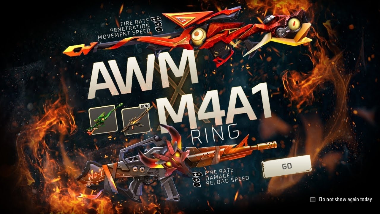 NEW AWM × M4A1 RING EVENT | ALL BEST INCUBATOR GUN SKIN CLAIM | ONE SPIN TRICK | Andheri Free Fire